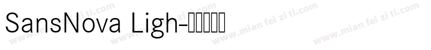 SansNova Ligh字体转换